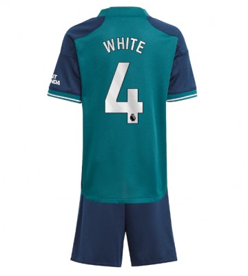Arsenal Ben White #4 Replika Babytøj Tredje sæt Børn 2023-24 Kortærmet (+ Korte bukser)